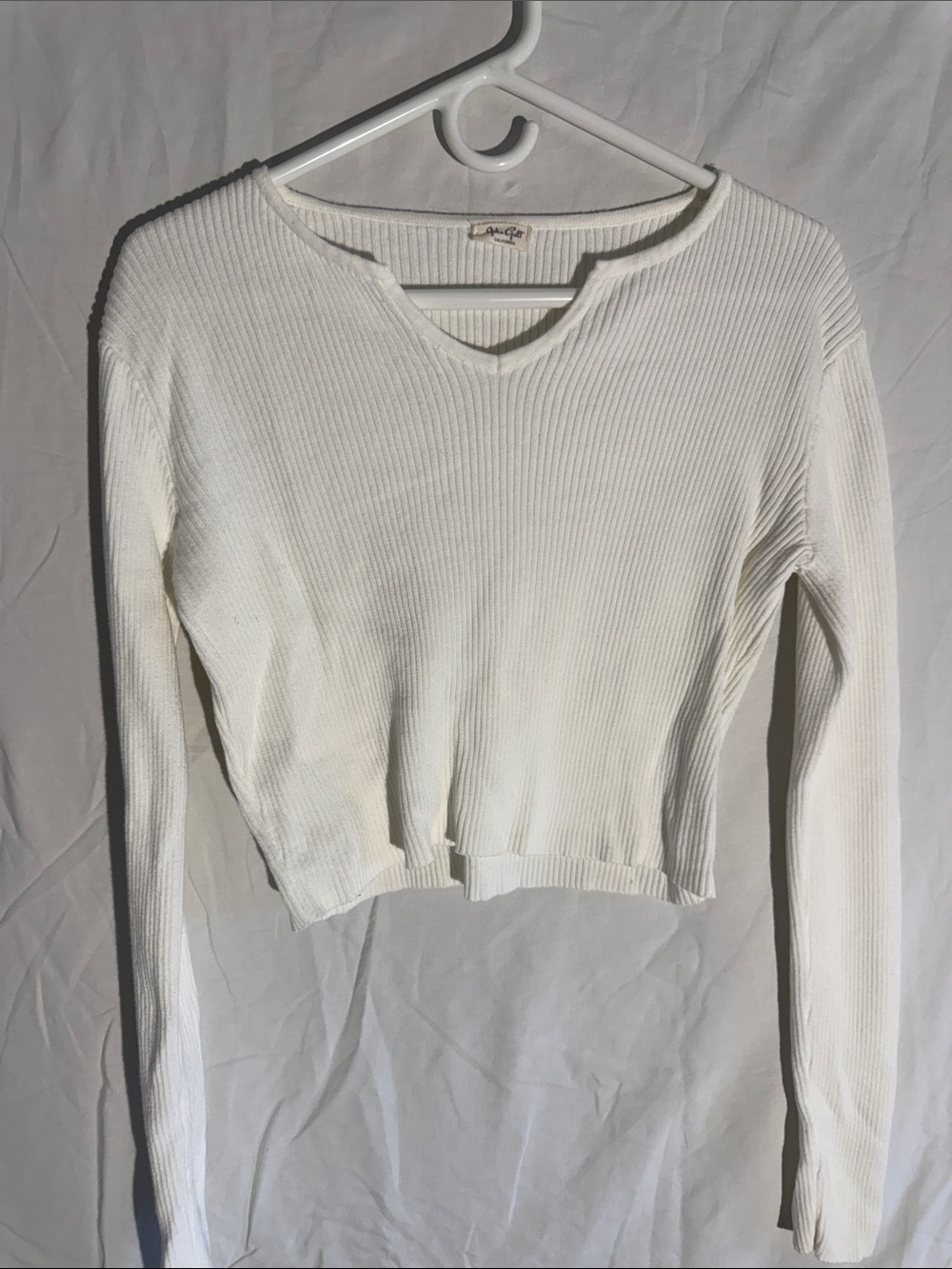 Brandy Melville Joel Galt White ribbed tank top - one size